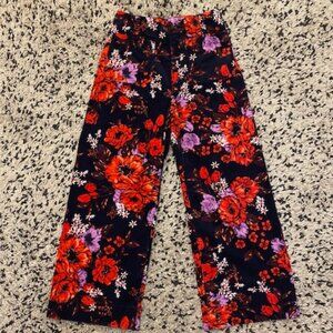Anthropologie Maeve The Colette Wide Leg Crop Floral Pants size 27